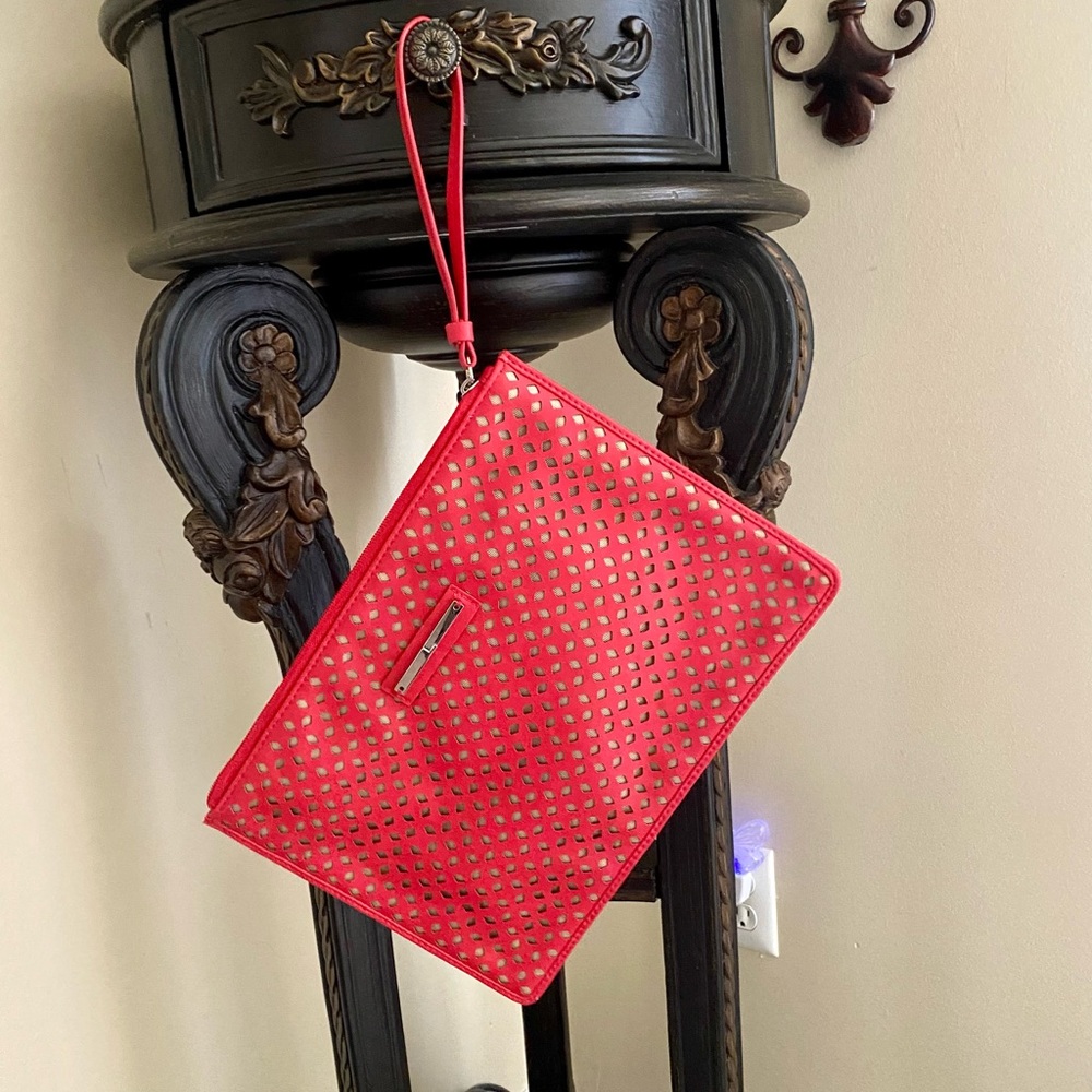 Red Wristlet Clutch Bag The Limited